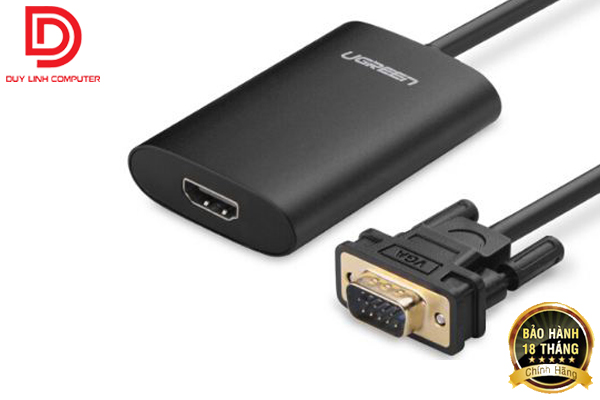 Cáp chuyển vga to hdmi có âm thanh ugreen 40264