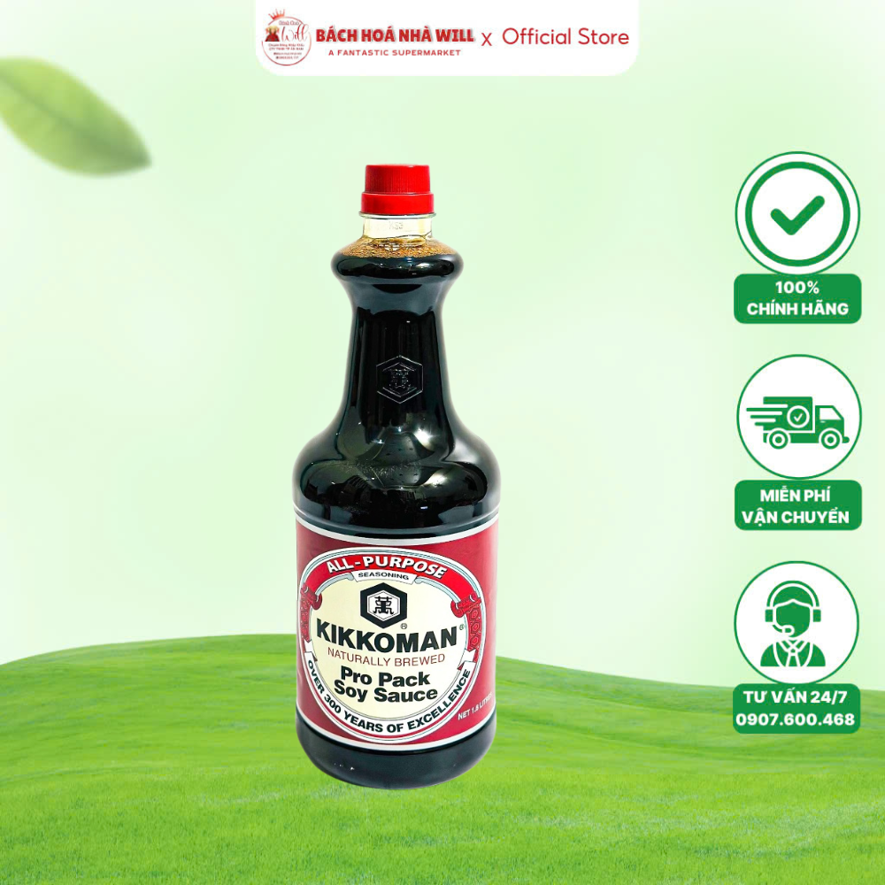 Nước Tương Kikkman Propack 1.6L Dùng Nêm Nếm Các Món Ăn, Chấm, Ướp, Chiên Xào