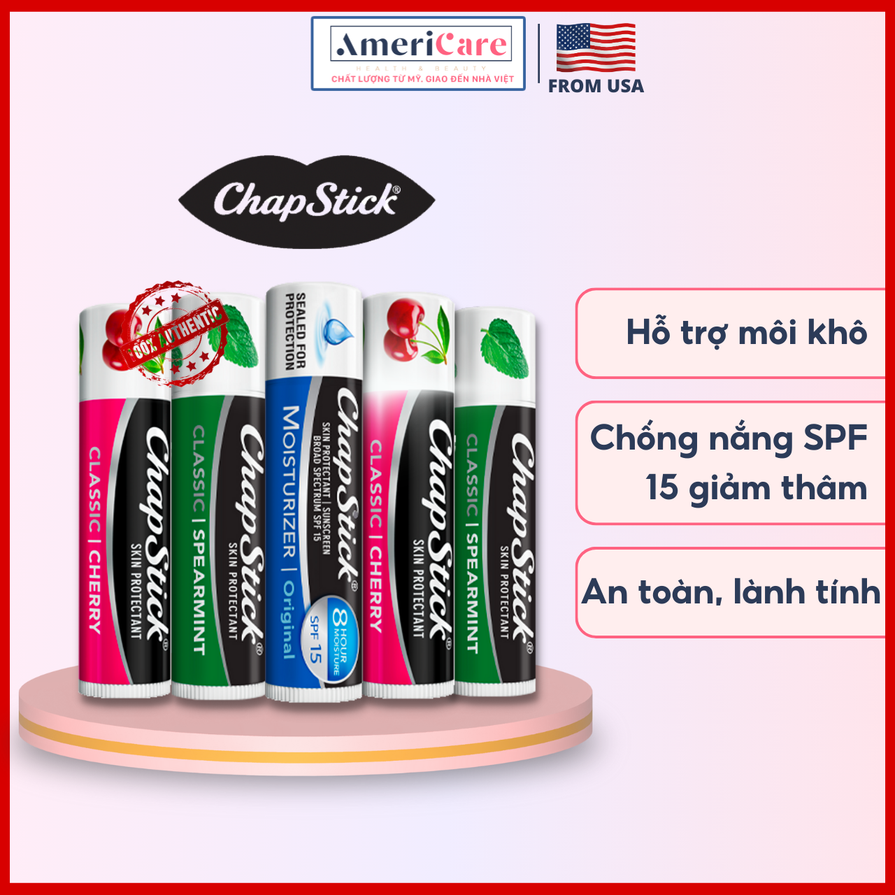 Son dưỡng môi chapstick son dưỡng ẩm spf 15