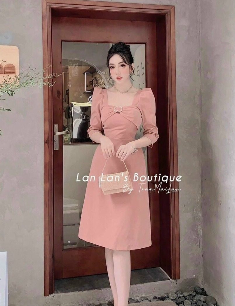 [Mẫu Mới]Đầm Nữ Thiết Kế Sang Trọng Phong Cách Thời Trang Thanh Lịch Quyến Rũ SUNI