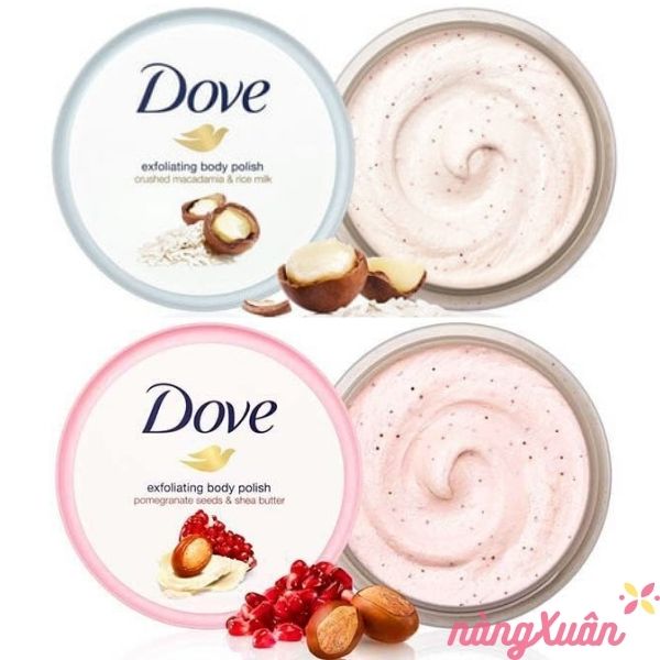 Tẩy da chết toàn thân dove chăm sóc da dưỡng trắng cấp ẩm
