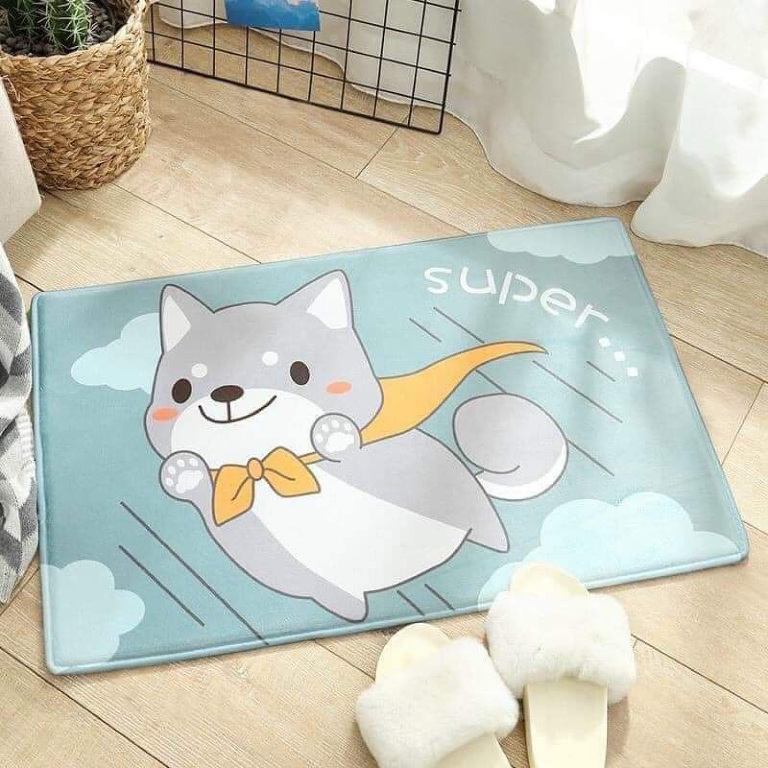 GIÁ RẺ ƞhất ♥️ Thảm chùi chân hình thú siêu cute, kích thước 40*60