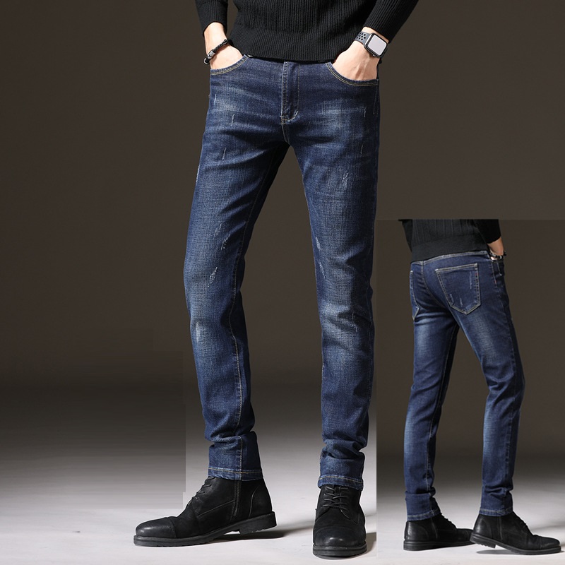 Quần Jean Nam XANH WASH KIỂU ĐƠN GIẢN - Quần Jeans Nam Thời Trang Basic - Có Size Đại - M967