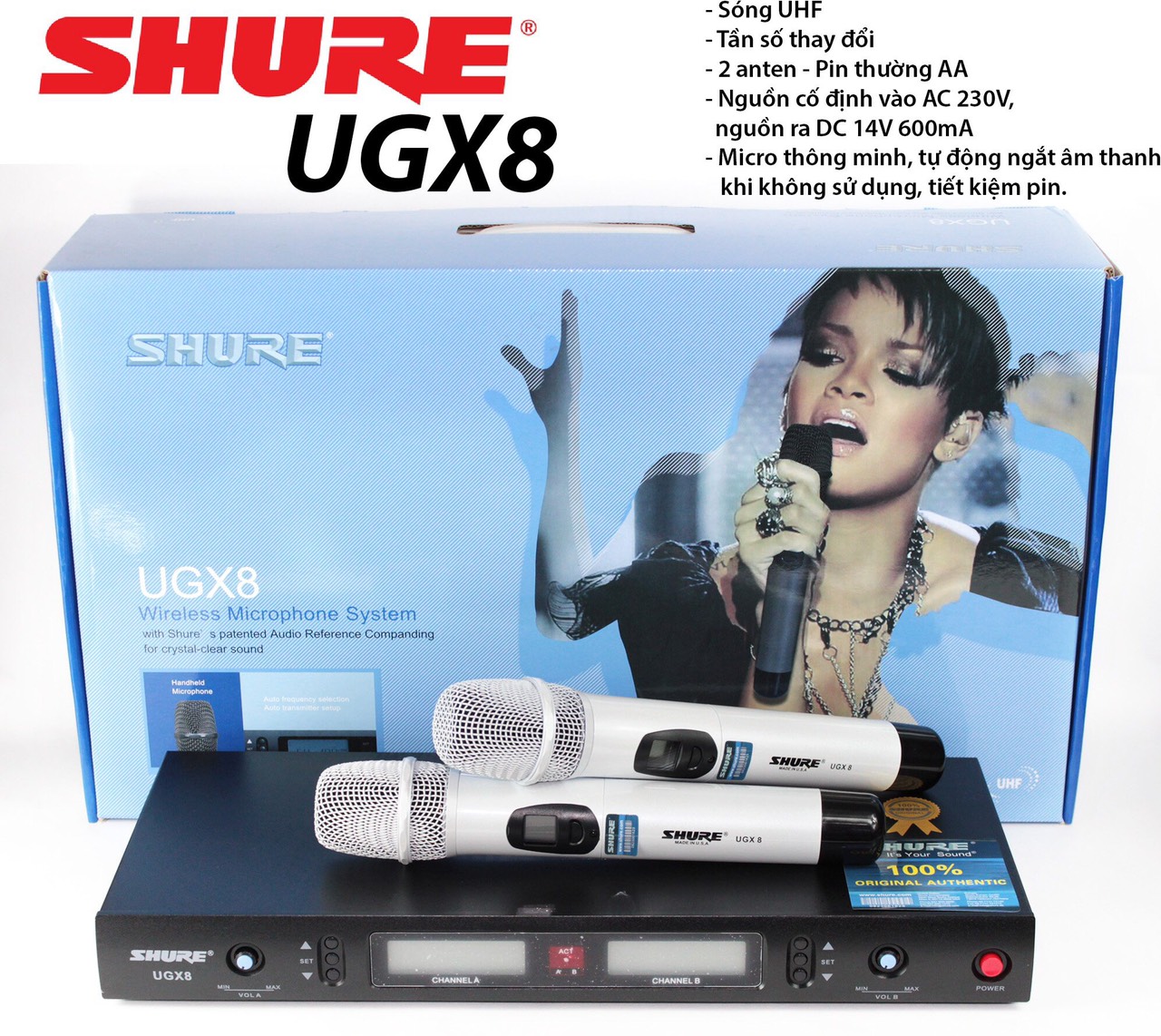 Micro không dây Shure UGX8