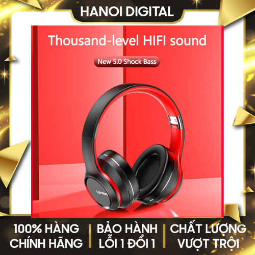 Tai Nghe Bluetooth Lenovo HD200 Tai Nghe Không Dây BT5.0 Khử Tiếng Ồn, Tai Nghe Chơi Game Chống Nước Âm Trầm 9D