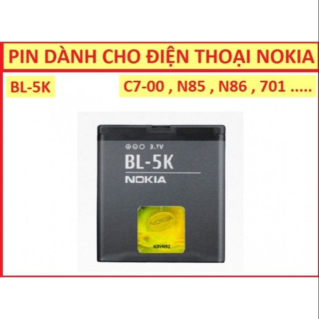 Pin nokia 5k/n85/n86/x7-00/c7/c7-00