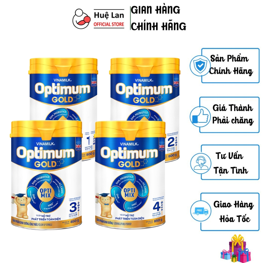 SỮA BỘT OPTIMUM GOLD OPTIMIX 1/2/3/4 850G