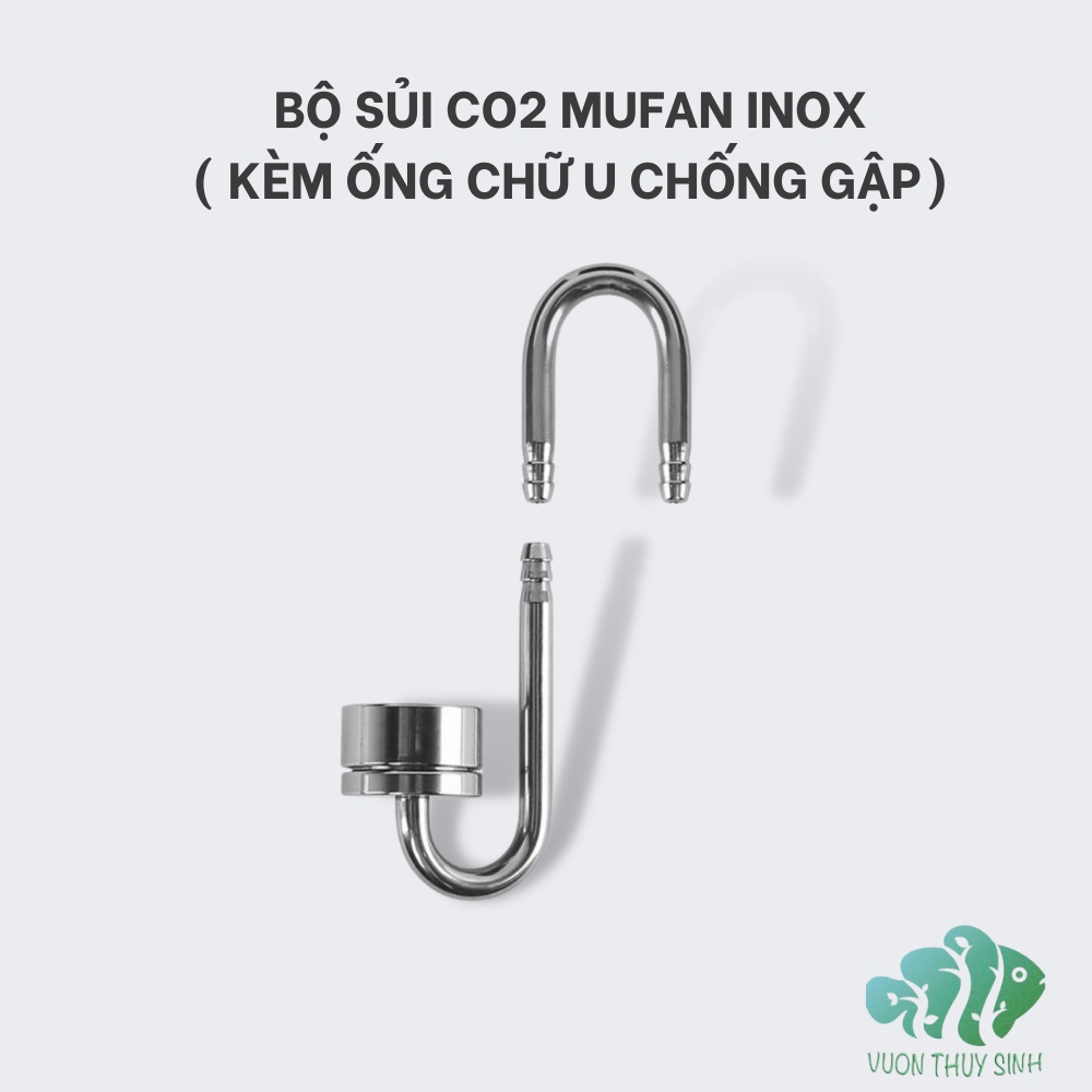 Bộ sủi co2 mufan kèm u inox