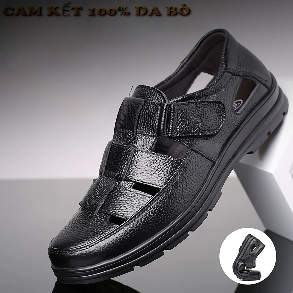giày rọ nam- giày hừ nam da bò