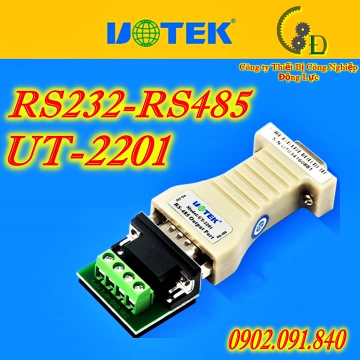 Bộ chuyển đổi tín hiệu rs232 sang rs485, module ut-2201 uotek nhập khẩu chính hãng giá tốt