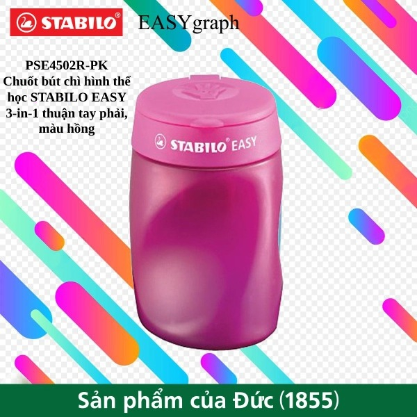 Chuốt bút chì hình thể học stabilo easy 3-in-1