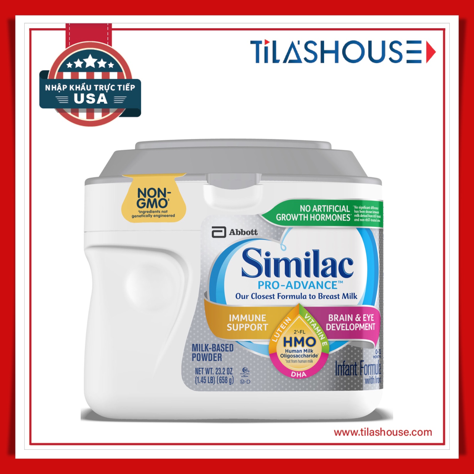 Sữa nhập Mỹ mới nhất Similac Pro-Advance Infant Formula 658g hạn dùng 07/2021