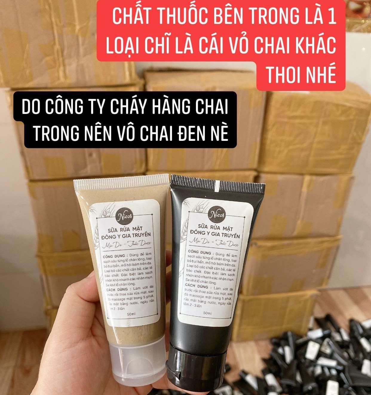 Sữa rửa mặt đông y gia truyền tuýp nhỏ 50ml