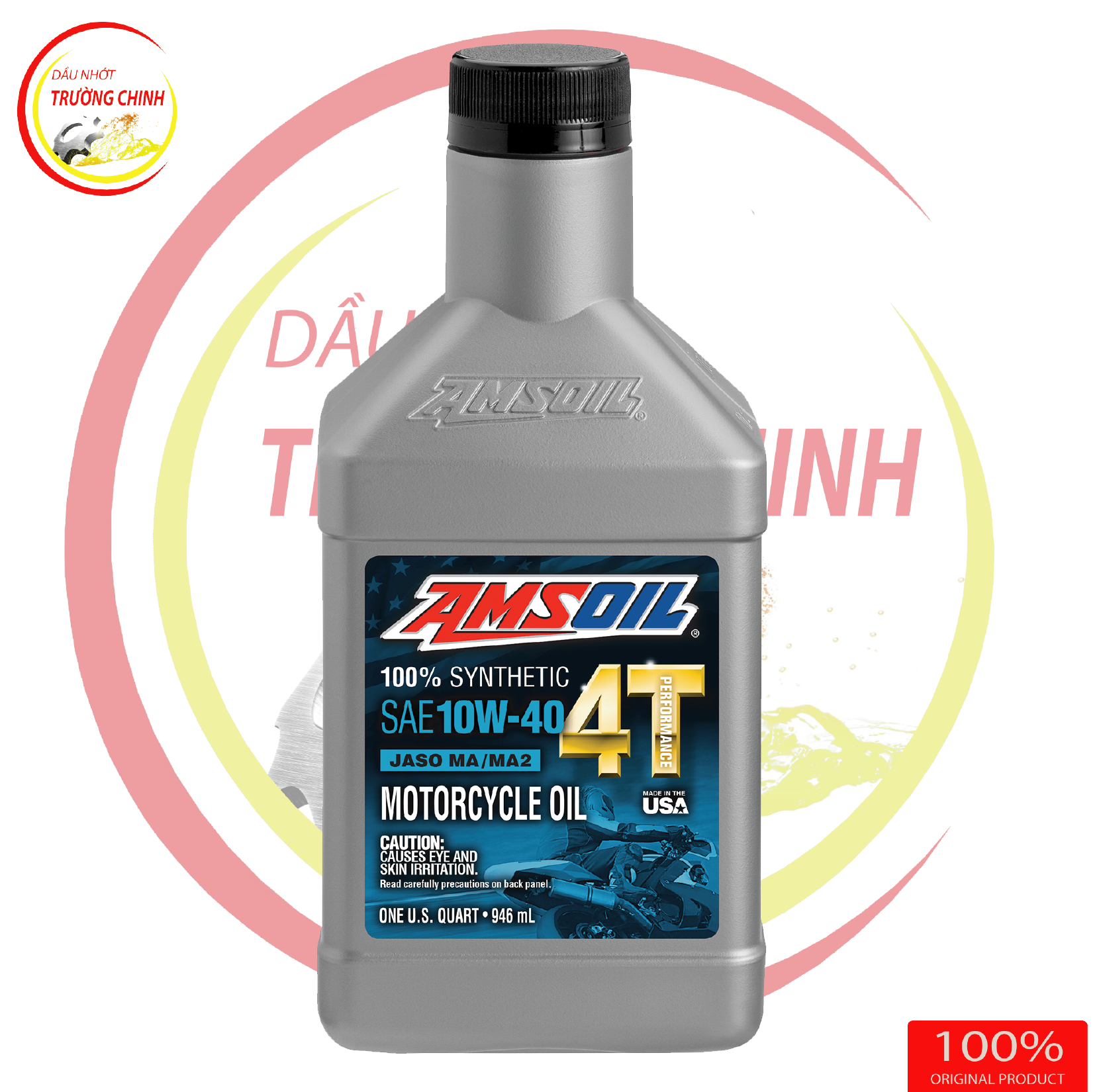 NHỚT AMSOIL 10W40  4T PERFORMANCE - DÀNH CHO XE SỐ