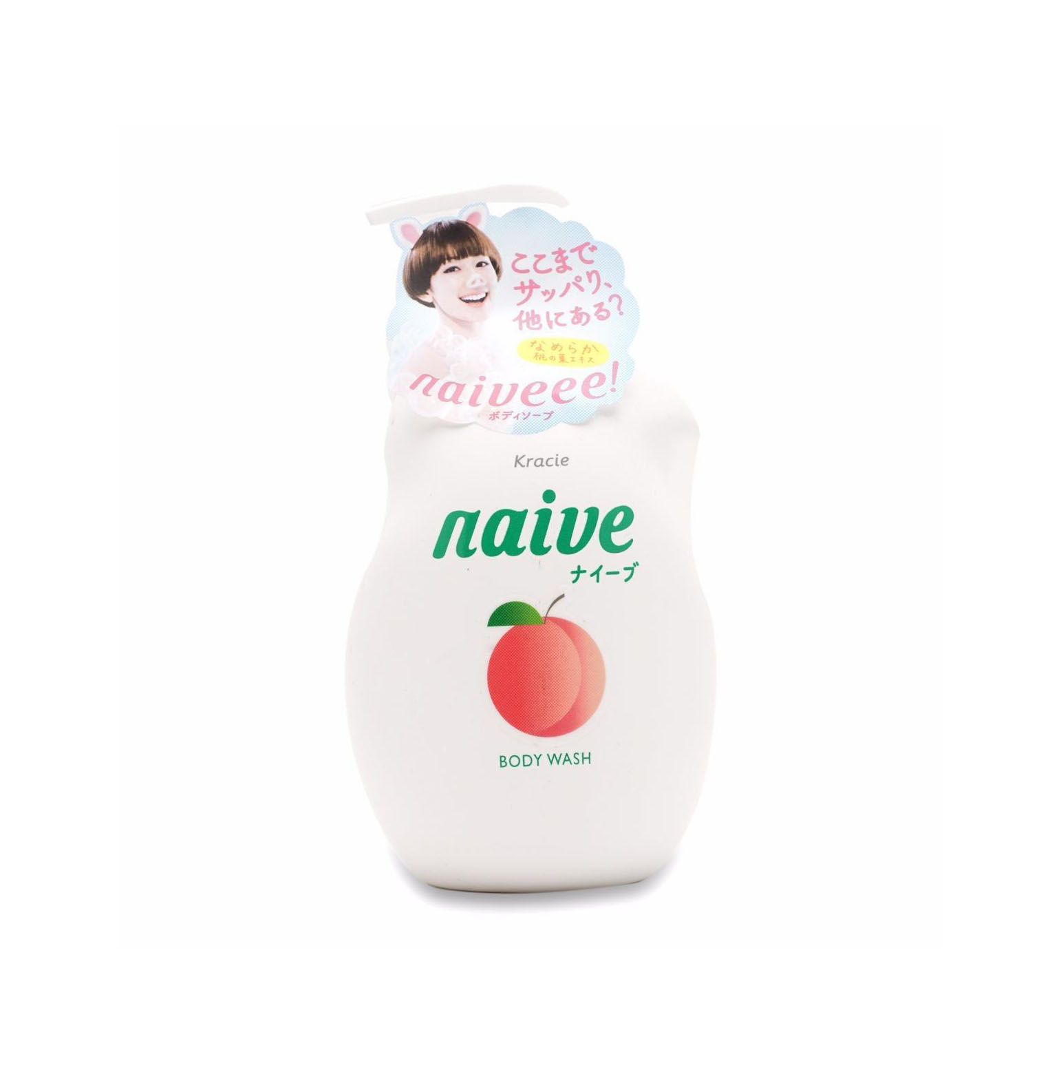 Sữa tắm Naive Kracie Body Wash hương đào 530ml - Nhật Bản