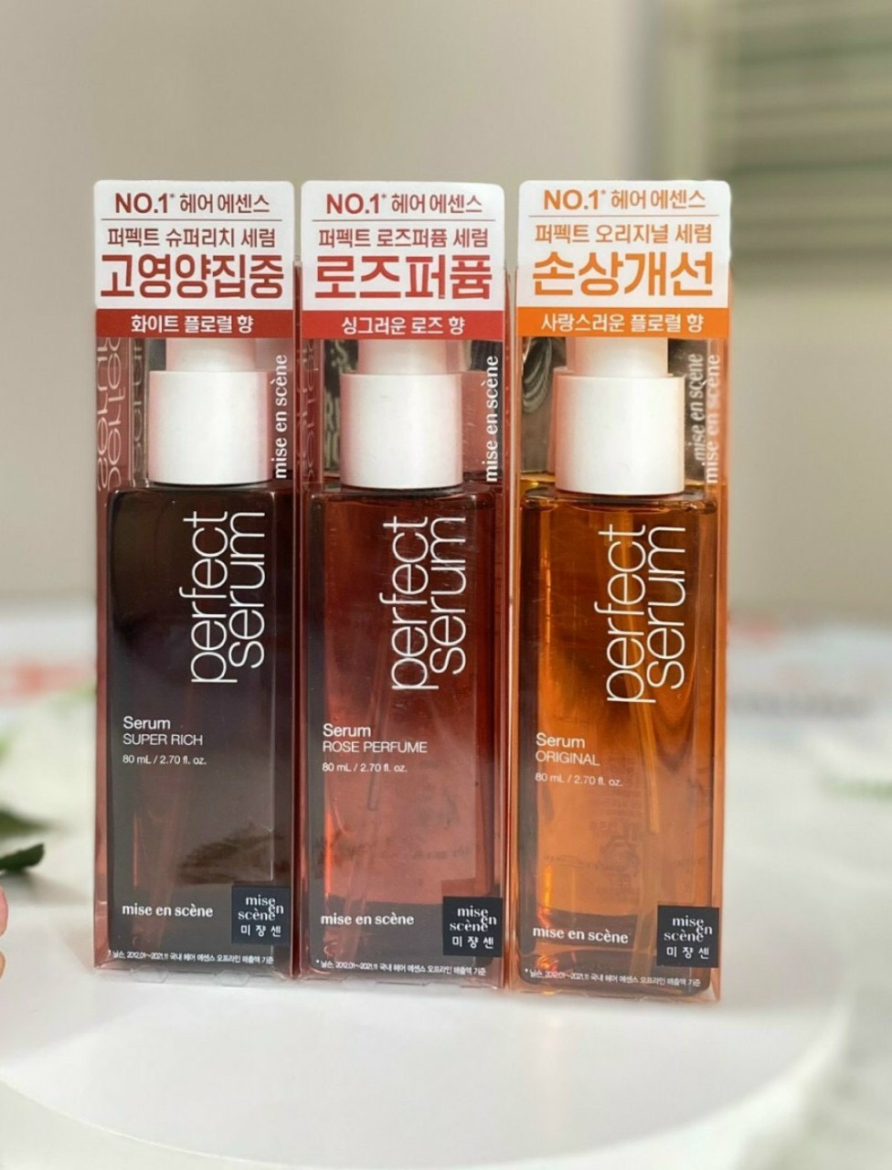 Tinh Chất Dưỡng Phục Hồi Tóc Hư Tổn Missen Mise en Scène Perfect Repair Hair Serum 80ml