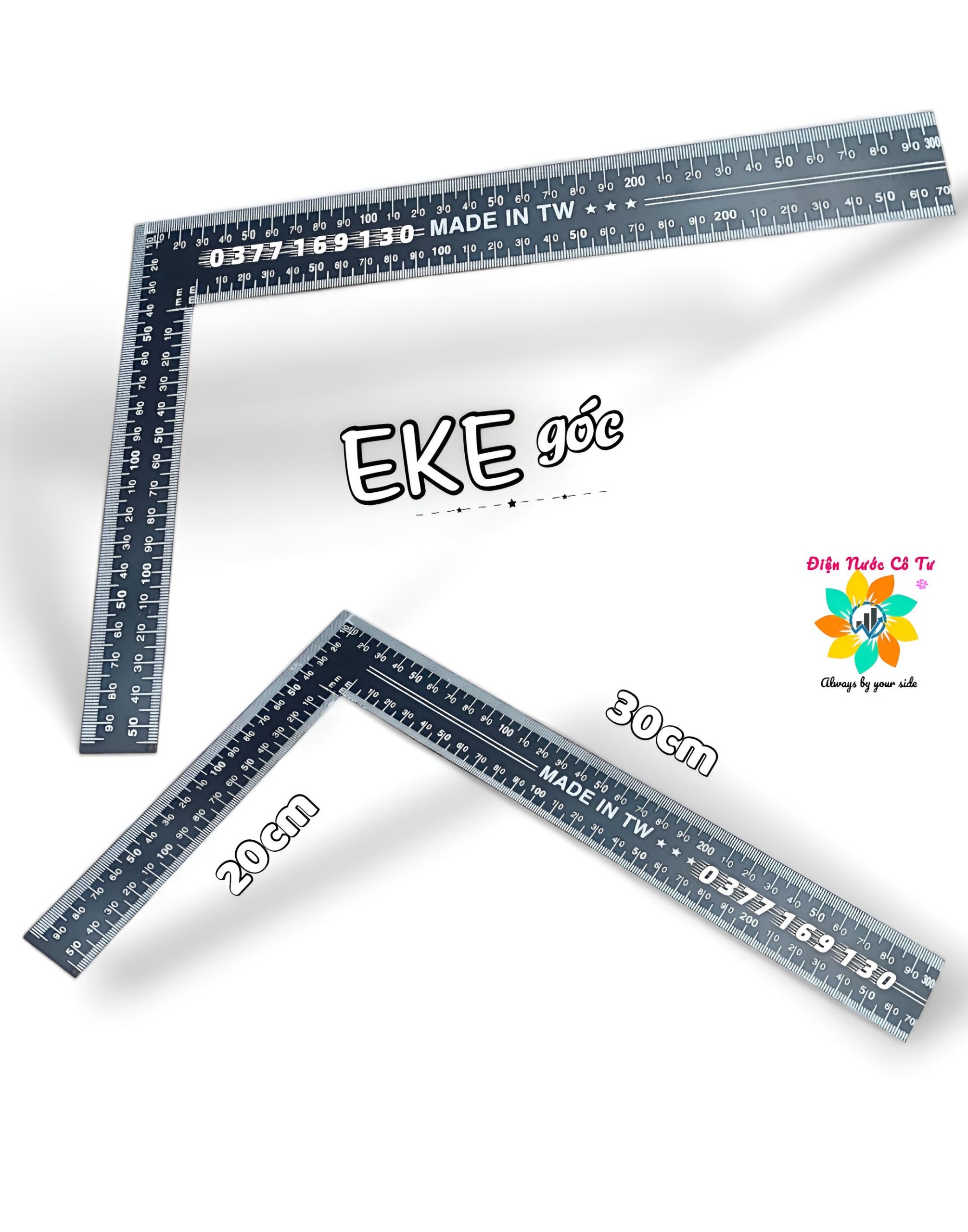 Thước góc Eke góc vuông 20x30cm