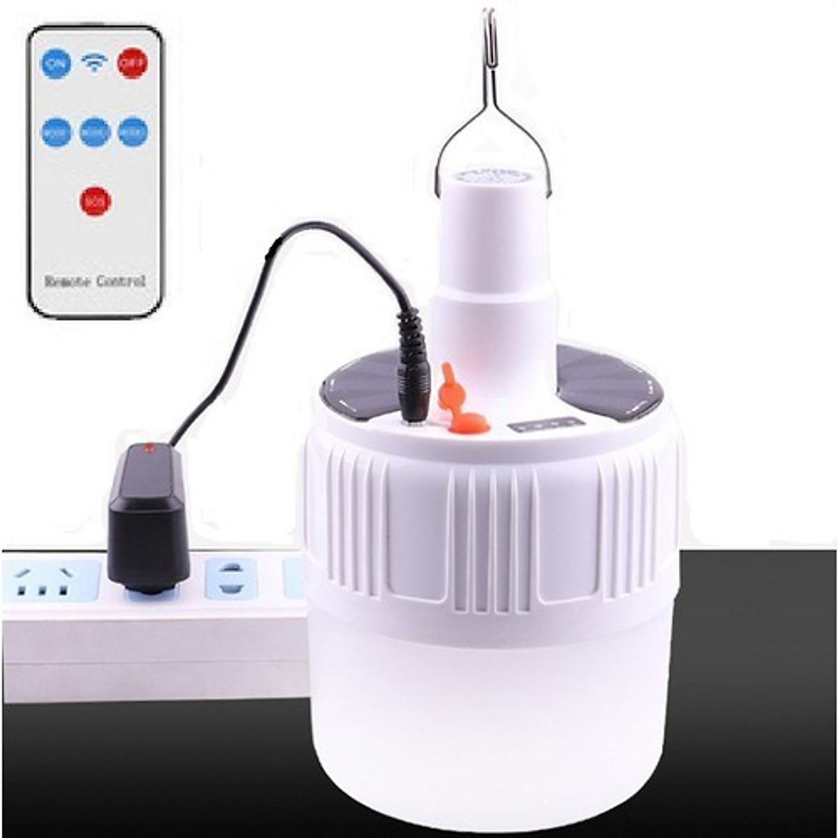 [HOT TREND] Bóng đèn LED tích điện có điều khiển 100w – 5 chế độ sáng