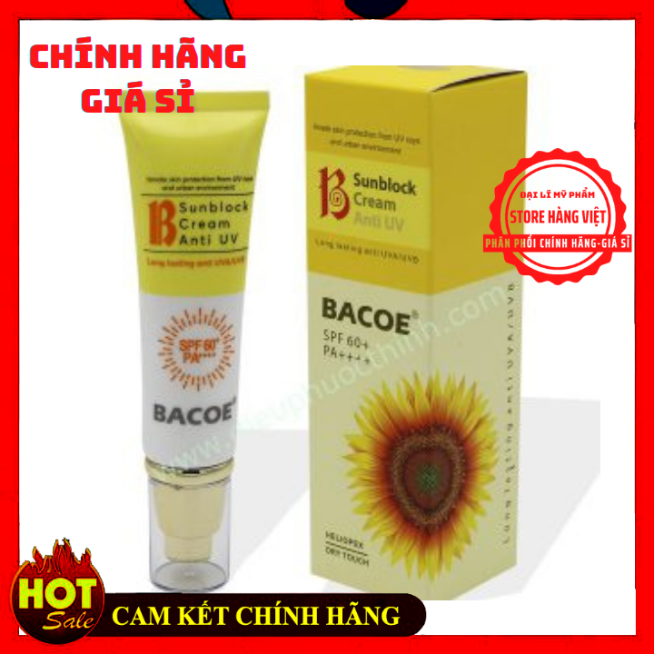 Kem bacoe chống nắng spf60 - kem chống nắng bacoe spf 60 - kem chống nắng tốt cho da mặt