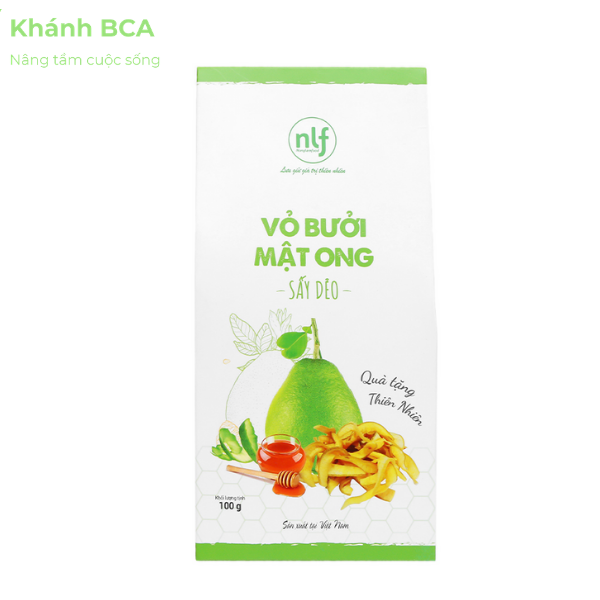 Vỏ bưởi mật ong 100gr, hộp giấy - sản phẩm của nông lâm food – lưu giữ giá trị thiên nhiên