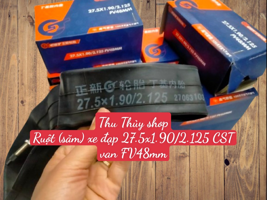 Ruột xe đạp địa hình 27.5x1.9/2.125 sct van fv48mm