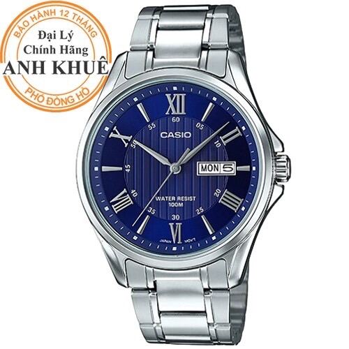Đồng hồ nam dây kim loại casio anh khuê mtp-1384d-2avdf