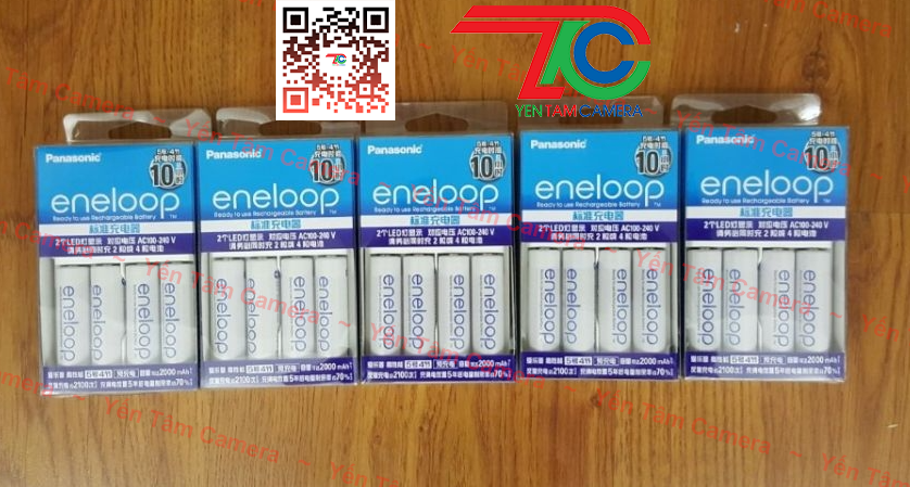 Bộ Sạc + Pin AA Panasonic - Eneloop 2000mAh