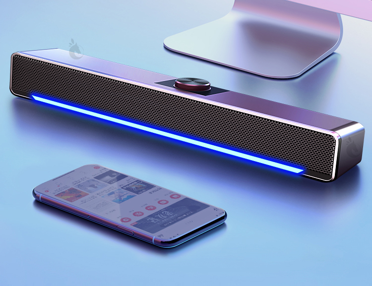 Loa soundbar sada v-196 plus | loa máy tính đa năng | 2.0 stereo dsp | bluetooth 5.0 | 04 speaker