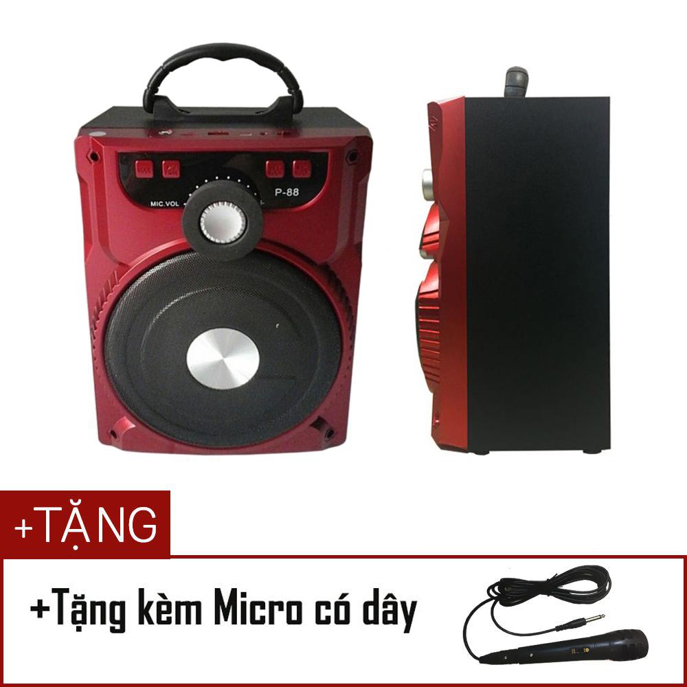 Loa bluetooth karaoke xách tay di động p88