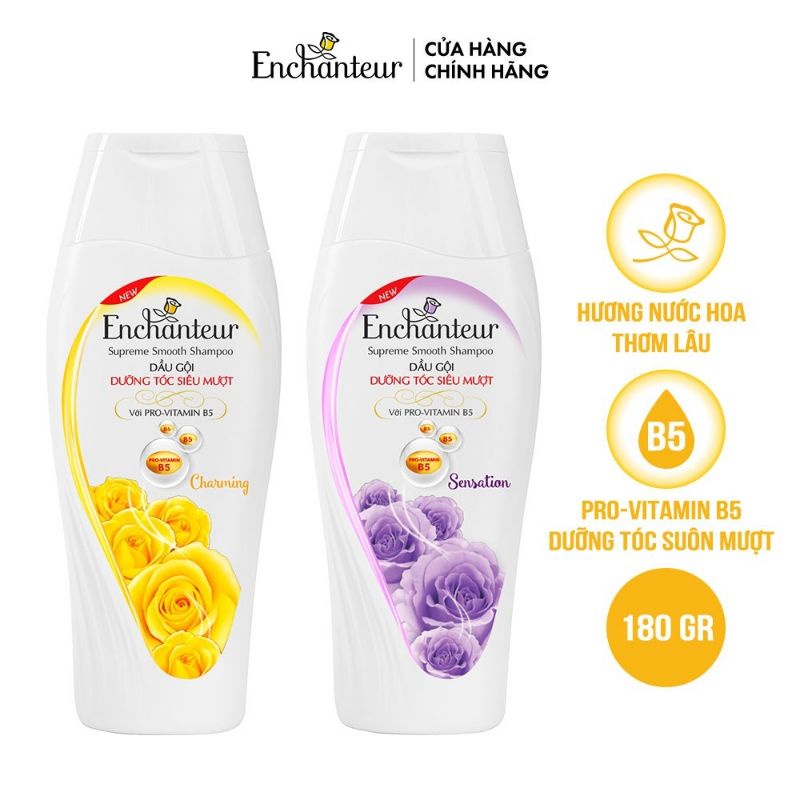 Set 2 Chai Dầu gội nước hoa Enchanter 180g chính hãng