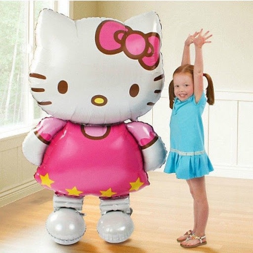 Bóng kiếng mèo hello kitty size 70cm và 115cm