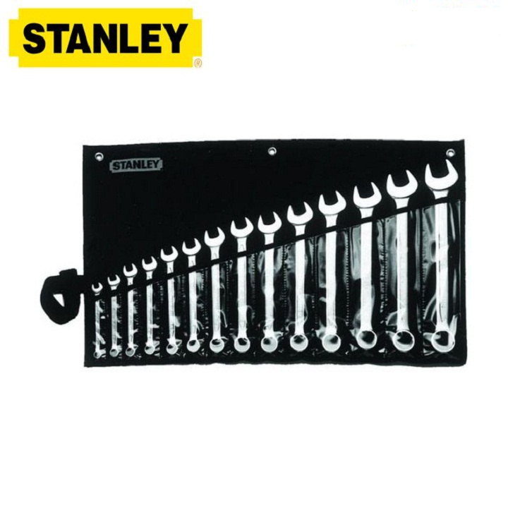 Bộ cờ lê đầu tròng, đầu mở 14 chiếc 8-24mm stanley 87-036