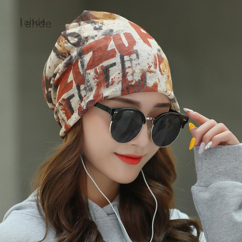 Lahde Mũ Boho Cổ Điển Sang Trọng Đa Dụng Cho Nữ Mũ Beanie Khăn Quàng Cổ Khăn Xếp Mũ Quấn Đầu