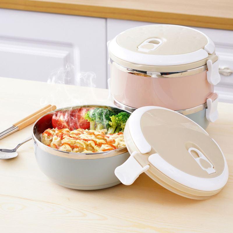 [HCM]CÀ MEN 2 TẦNG LỖI INOX GIỮ NHIỆT CỰC TỐT - HỘP ĐỰNG CƠM 2 TẦNG SIÊU CHẮC CHẮN BỎ ĐƯỢC LÒ VI SÓNG