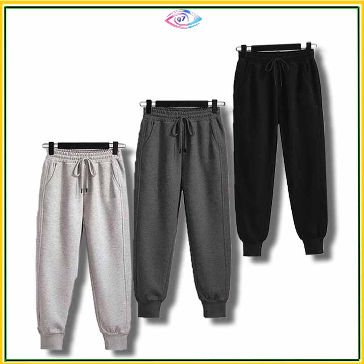 [ MẶC LÀ THÍCH ] Quần nỉ thể thao cá tính cho nam nữ Quần jogger thun nỉ kiểu dáng thời trang