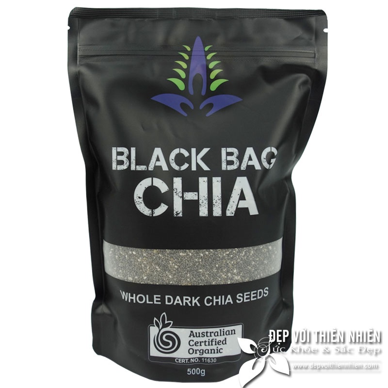 HẠT CHIA ÚC BLACK BAG (TÚI 500GR), TỐT CHO TIM MẠCH- GIẢM CÂN HIỆU QUẢ