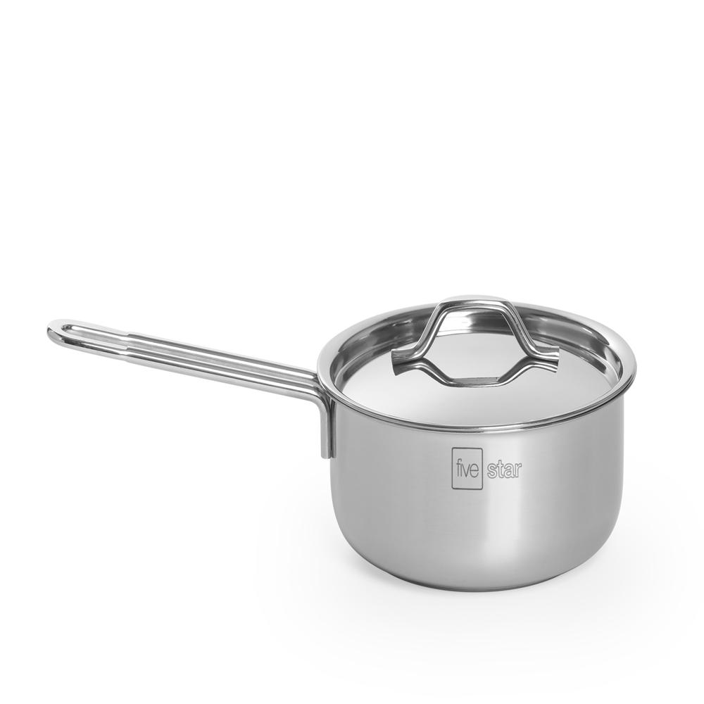 Quánh Fivestar inox 430 , nắp inox ,  3 đáy sandwich  ( 16cm ) , dùng được bếp từ , hồng ngoại , gas