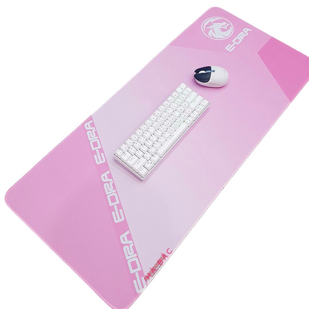 Lót di chuột màu hồng e-dra emp901 khổ rộng 90*40cm - pad di chuột màu pink