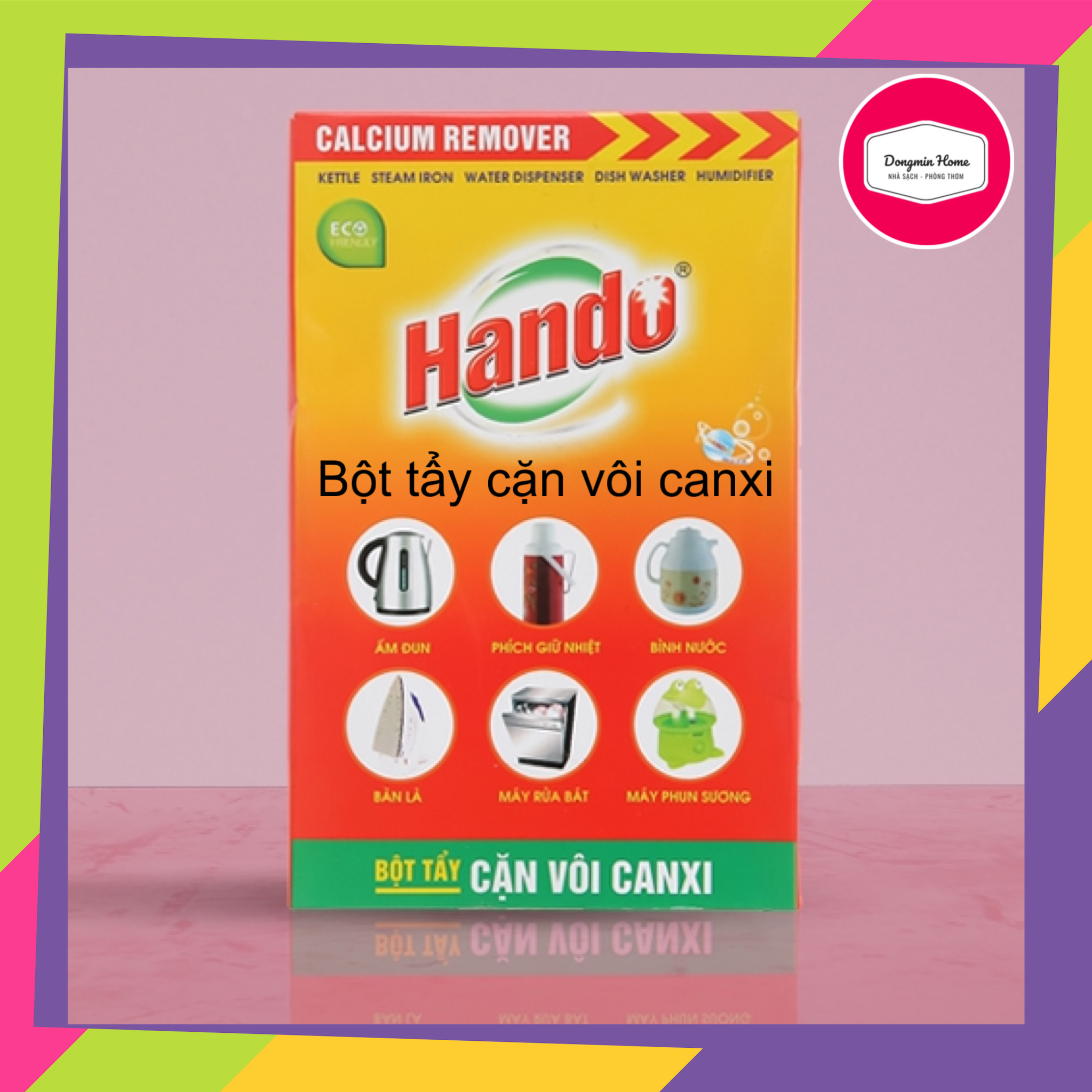 [giá công phá] bột tẩy cặn vôi canxi hando (dùng cho ấm đun siêu tốc, phích nước, bàn là, ấm nước,...)