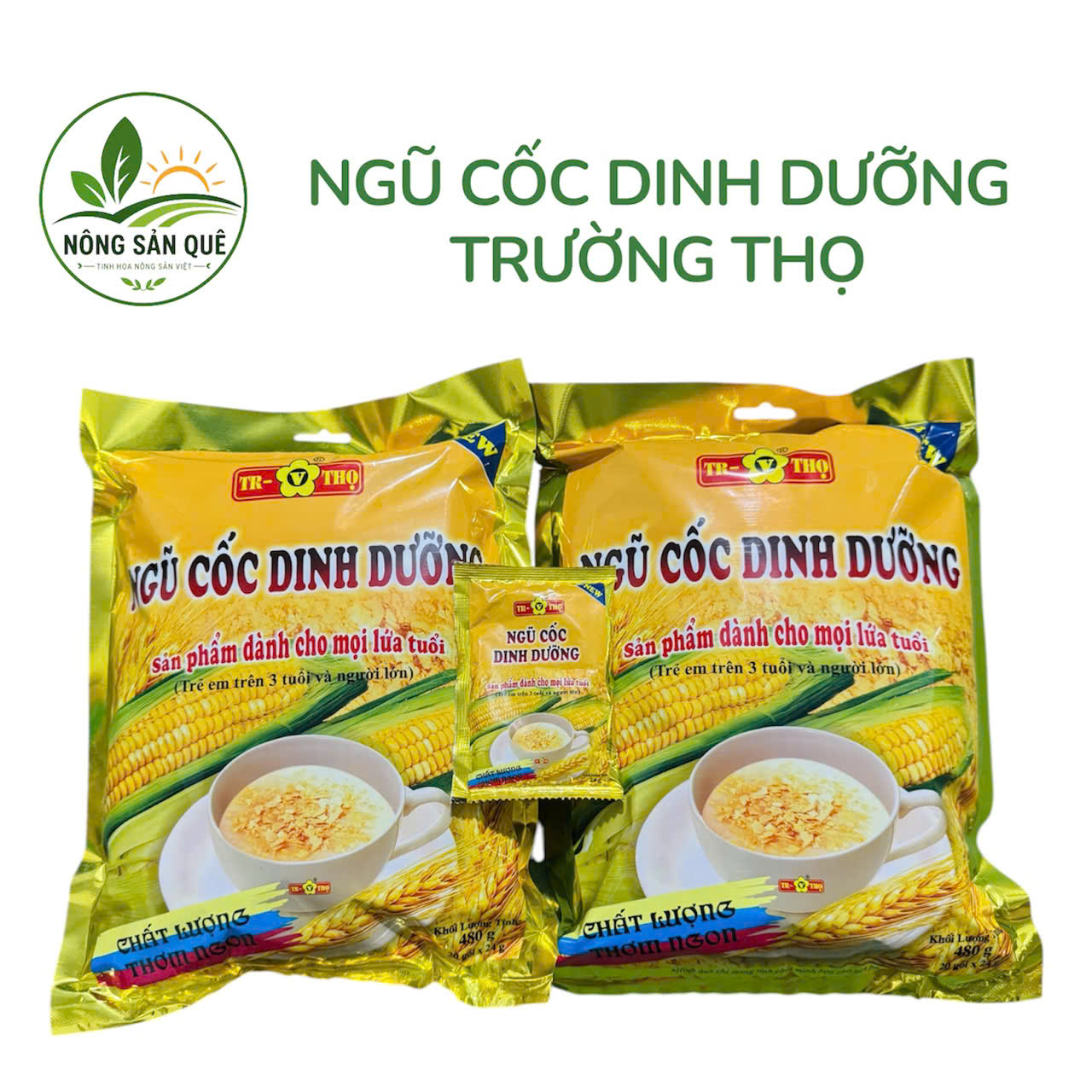COMBO 2 GÓI NGŨ CỐC TRƯỜNG THỌ 480g MỖI GÓI DÙNG TIỆN LỢI HẰNG NGÀY