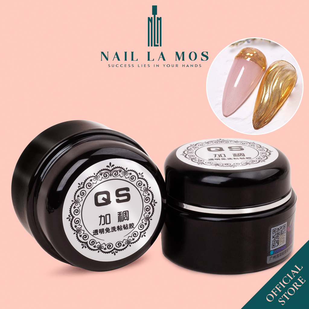 Gel vẽ nổi QS chính hãng trang trí móng 20ml - Gel đa năng chất đặc vẽ hoa thủy tinh, vẽ chà tráng gương, tạo hình nail