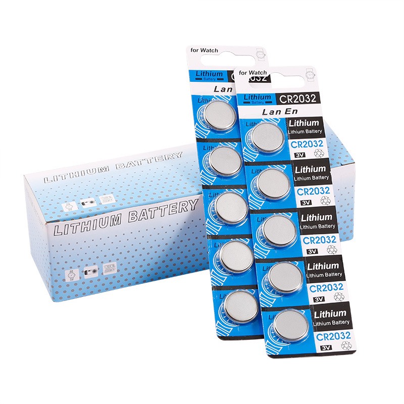 Vĩ 5 viên pin  CMOS CR2032 Volts : 3V Sử dụng cho máy tính, laptop, các thiết bị điện, điện tử, CMOS, Remote, Pin CR2032, Pin cúc áo