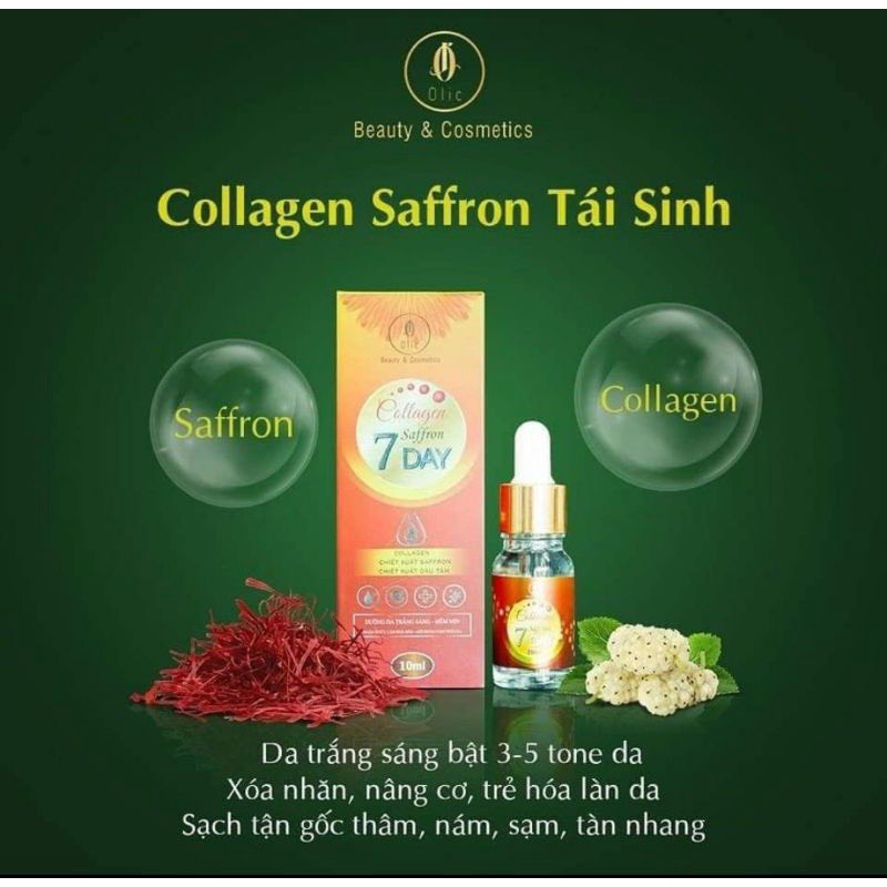 Serum huyết thanh truyền trắng 7Day OLic-serum collagen saffom 7day Olic mẫu mới