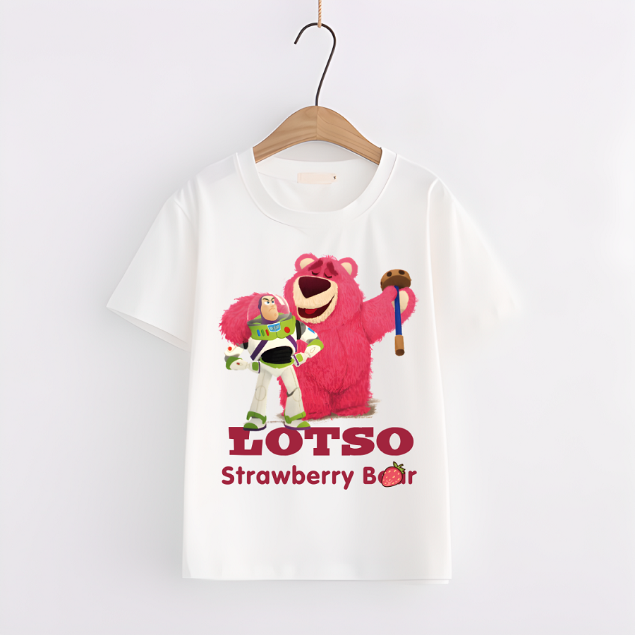 Áo Thun in hình Gấu dâu Lotso cực dễ thương cho bé - 5