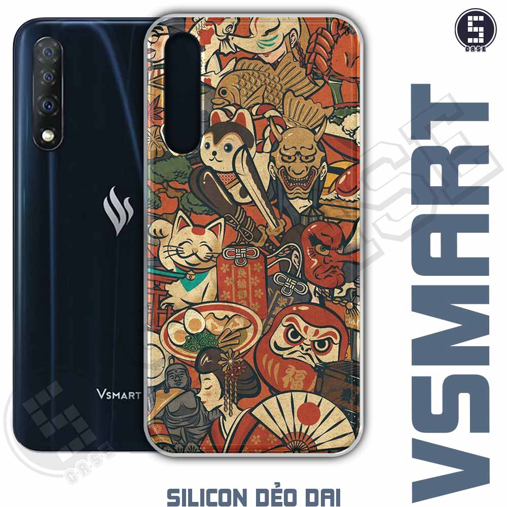 Ốp cho Vsmart Live, Joy 2+, Joy 3, Joy 4, Live 4, Bee 3, Star 3, Star 4, Aris, Aris Pro, Joy 1, Joy 1+, Active 1, Active 1+ hình Tranh Nhật Bản A800-197