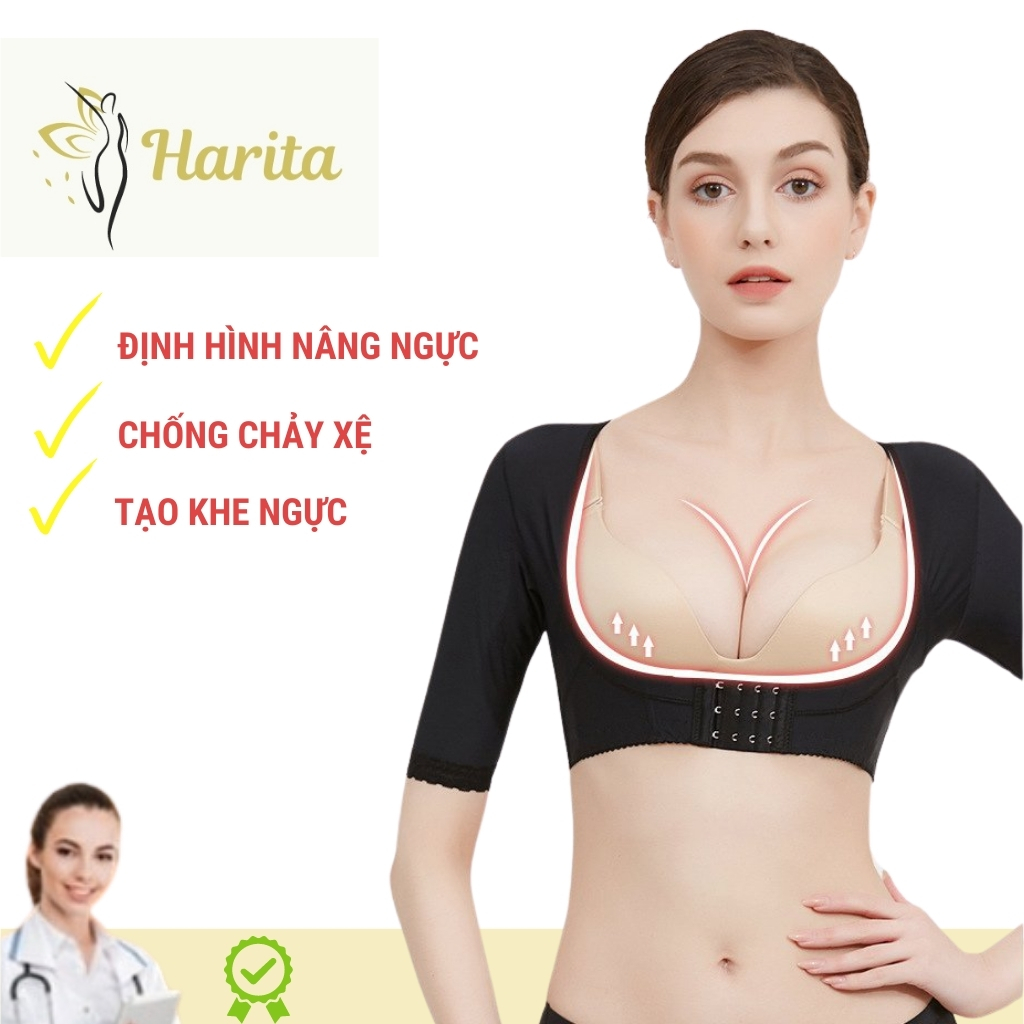 Áo lót định hình nâng ngực giảm mỡ gen nịt thon gọn bắp tay sau hút mỡ xuất Nhật