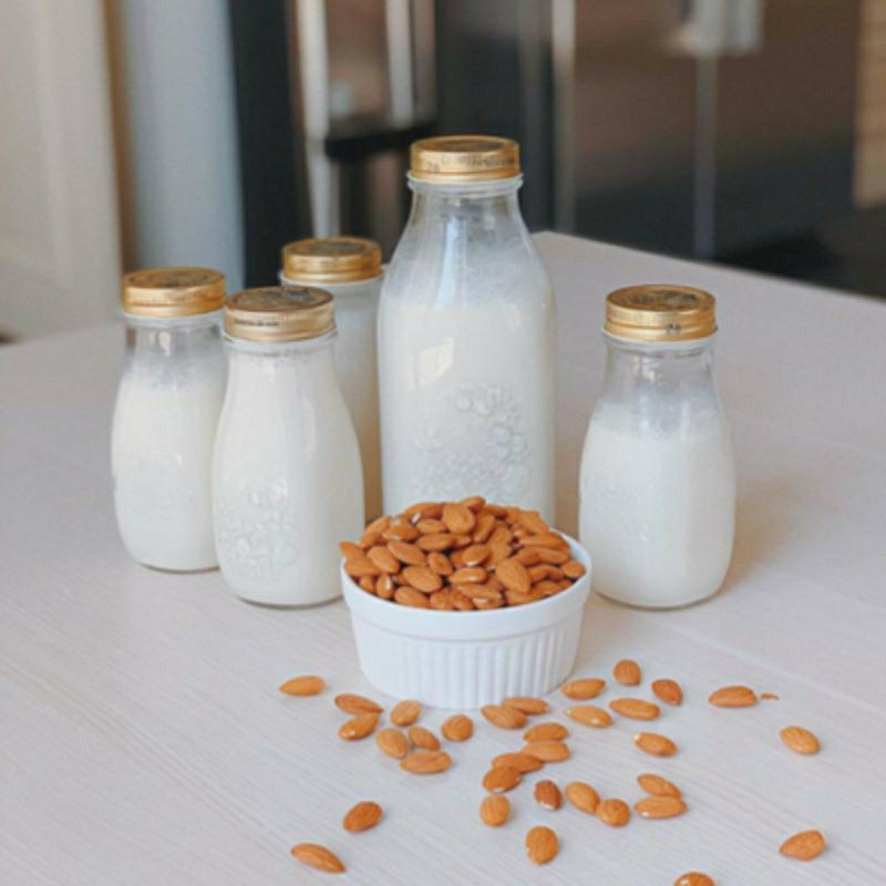 500g hạnh nh&acirc;n tươi l&agrave;m sữa [freeship]