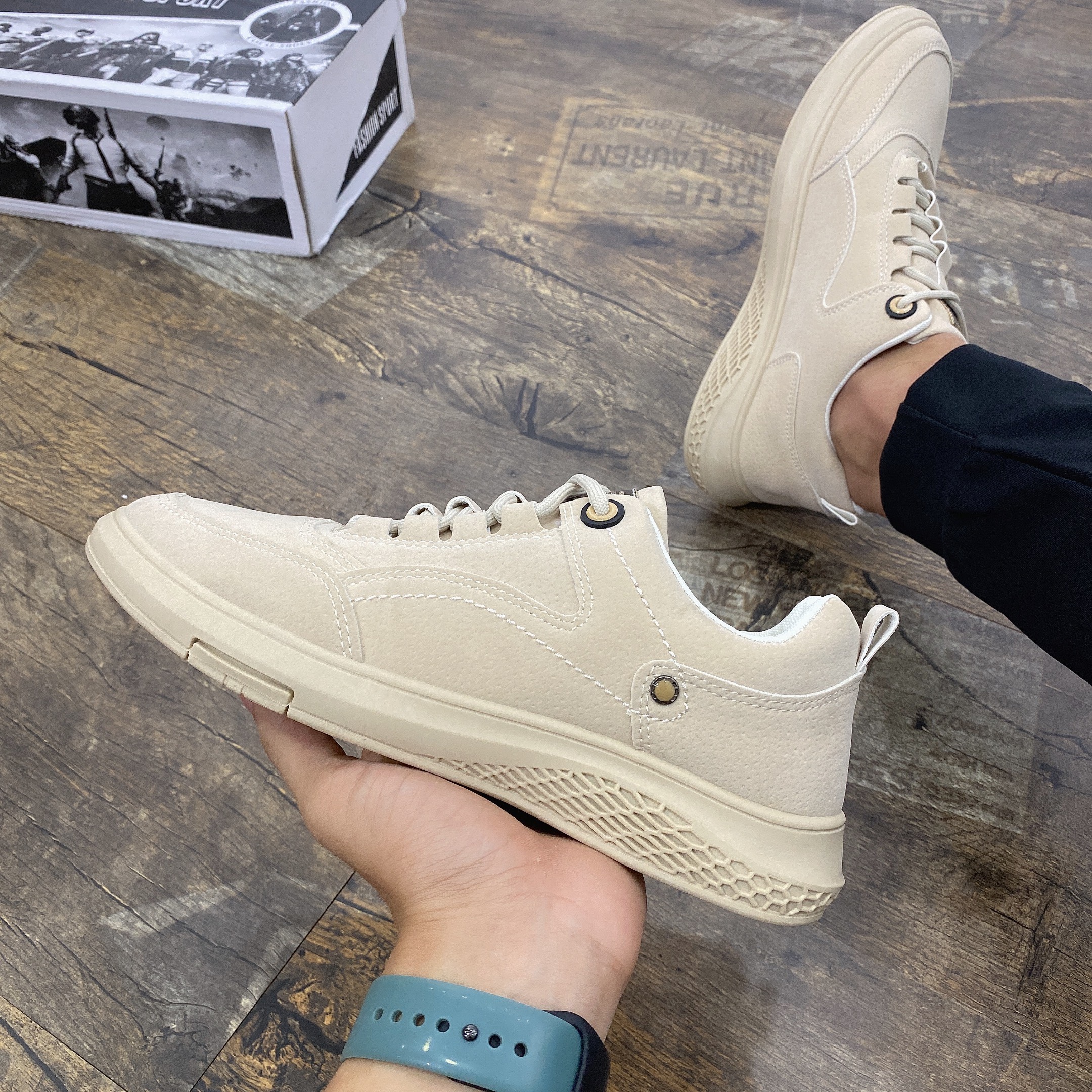 [3-5/8 Hoàn Tiền 25%]  Giày thể thao nam, giày nam da lộn K99 tomstore.