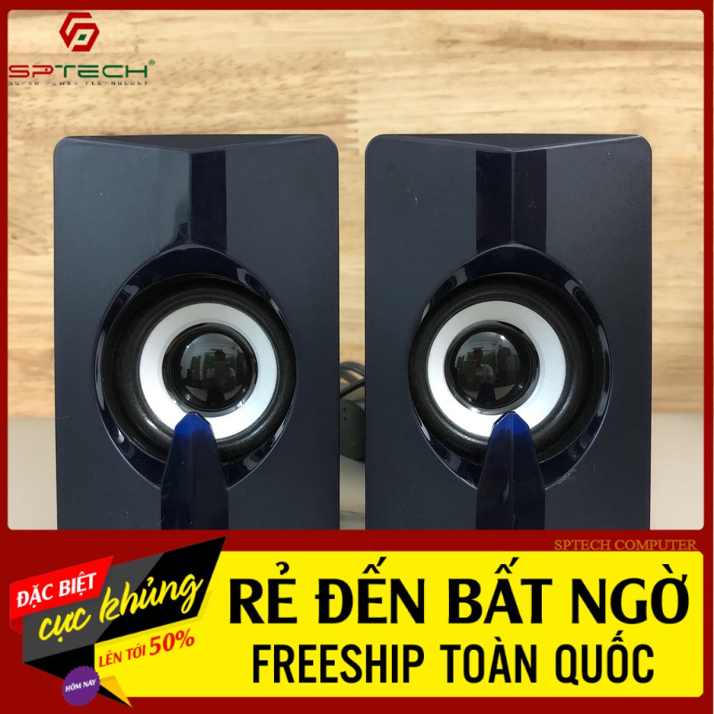 Loa vi tính 💎𝓕𝓡𝓔𝓔𝓢𝓗𝓘𝓟💎 loa pc 2.0 t-wolf s5 led 7 màu sptech computer