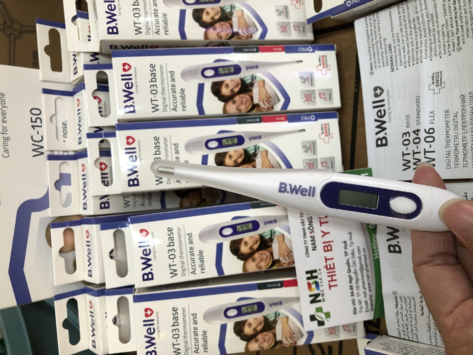 [Hàng THỤY SỸ] - NHIỆT KẾ ĐIỆN TỬ B.WELL BWELL SWISS WT-03